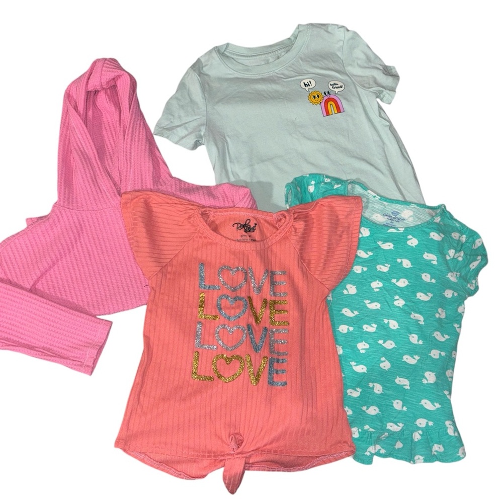 Girls' Colorful T-Shirt Bundle